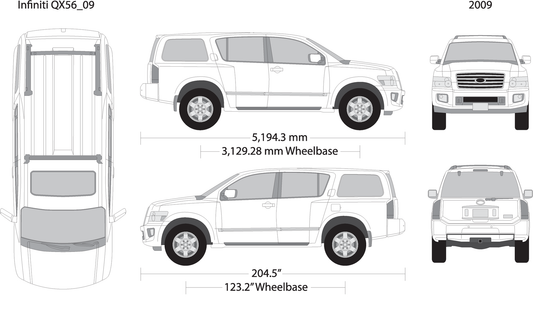 2009 Infiniti Qx56 V09 Vehicle Wrap Template
