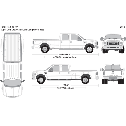 2010 Ford F 450 V07 Vehicle Wrap Template