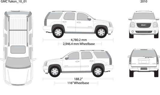 2010 Gmc Yukon V01 Vehicle Wrap Template