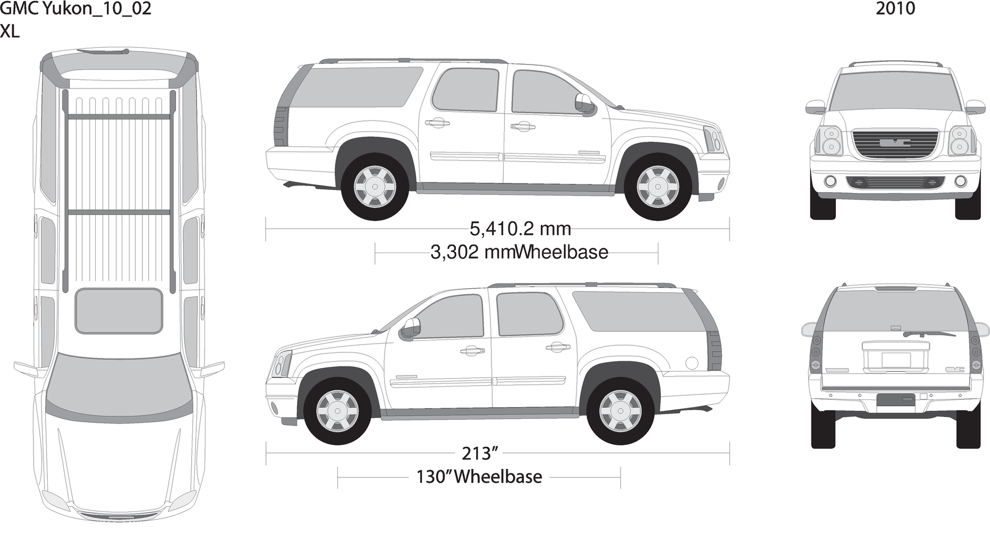 2010 Gmc Yukon V02 Vehicle Wrap Template