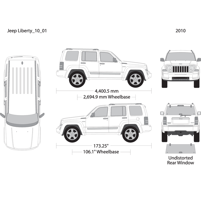 2010 Jeep Liberty V01 Vehicle Wrap Template