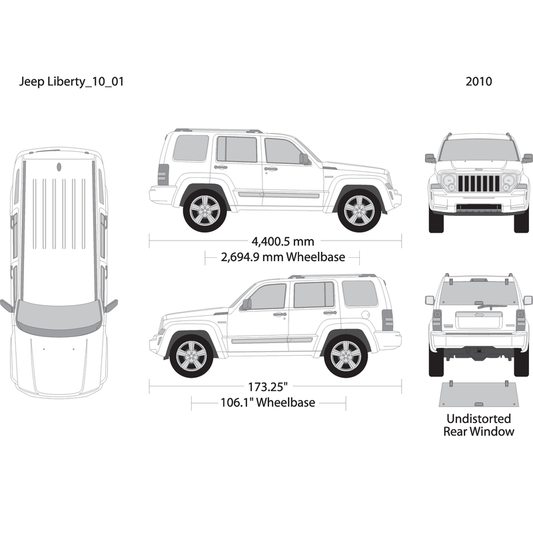 2010 Jeep Liberty V01 Vehicle Wrap Template