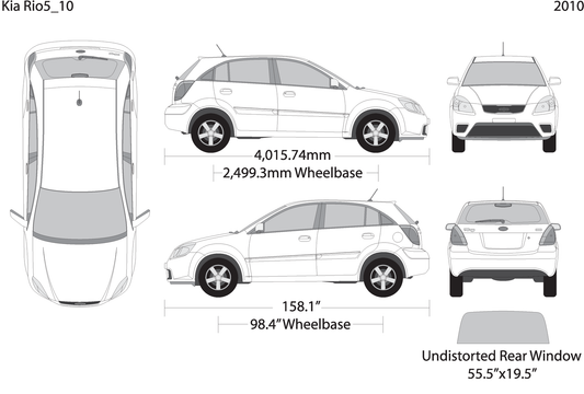 2010 Kia Rio5 V01 Vehicle Wrap Template