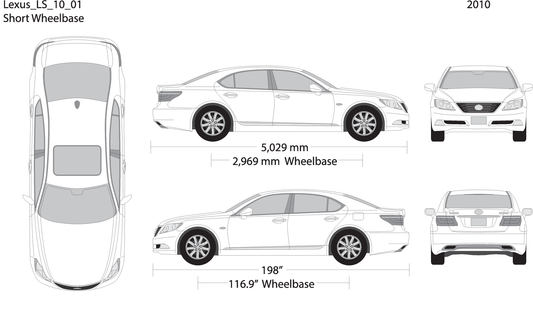 2010 Lexus Ls V01 Vehicle Wrap Template