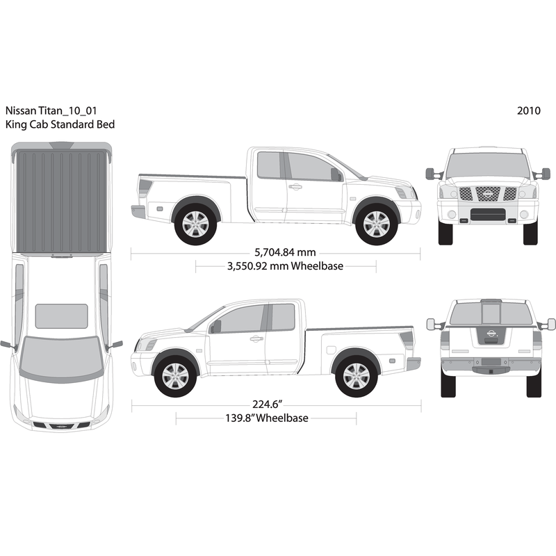 2010 Nissan Titan V01 Vehicle Wrap Template