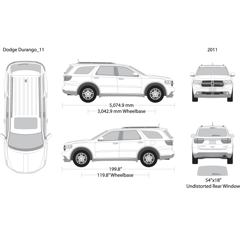 2011 Dodge Durango V11 Vehicle Wrap Template