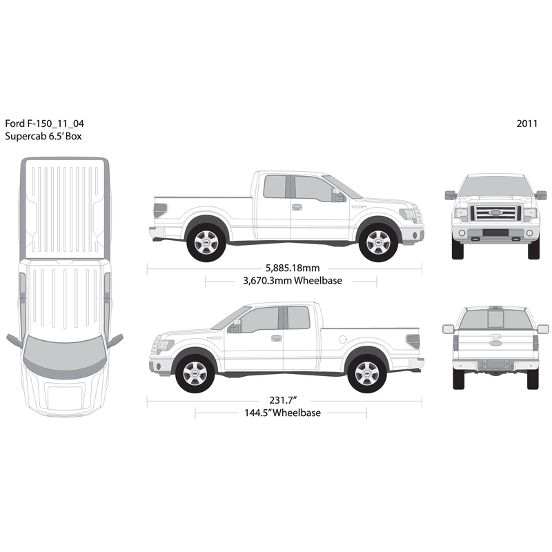 2011 Ford F 150 V04 Vehicle Wrap Template