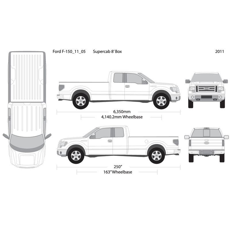 2011 Ford F 150 V05 Vehicle Wrap Template
