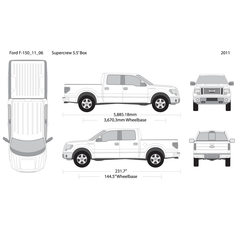 2011 Ford F 150 V06 Vehicle Wrap Template