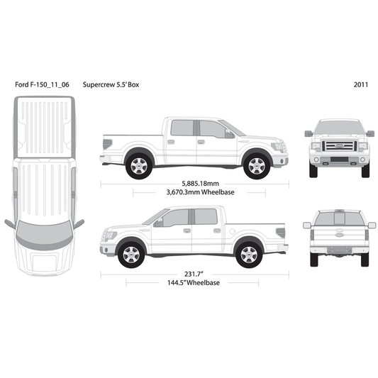 2011 Ford F 150 V06 Vehicle Wrap Template