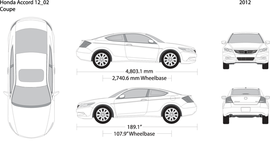 2011 Honda Accord Coupe V02 Vehicle Wrap Template