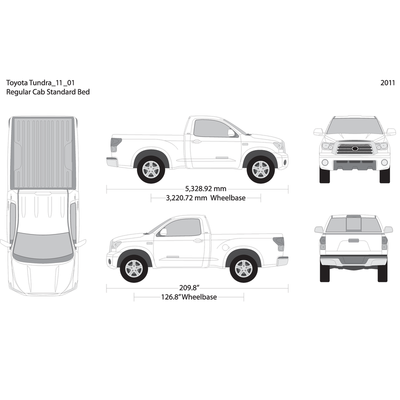 2011 Toyota Tundra V01 Vehicle Wrap Template