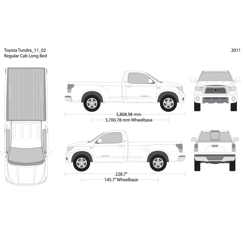 2011 Toyota Tundra V02 Vehicle Wrap Template