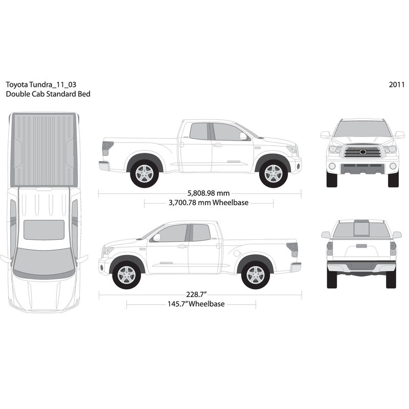 2011 Toyota Tundra V03 Vehicle Wrap Template