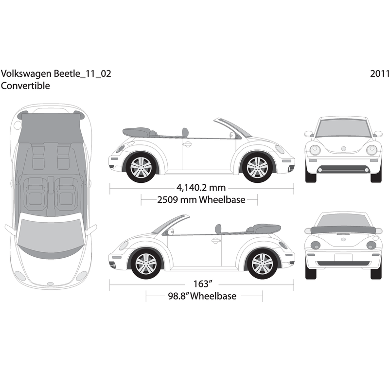 2011 Volkswagen Beetle V02 Vehicle Wrap Template
