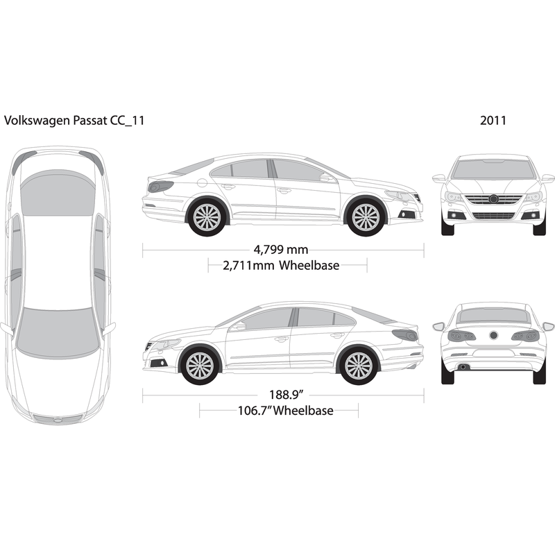 2011 Volkswagen Passat Cc Cc V11 Vehicle Wrap Template