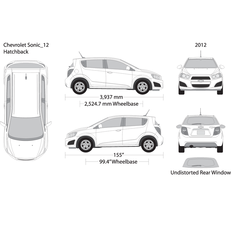 2012 Chevy Sonic V01 Vehicle Wrap Template