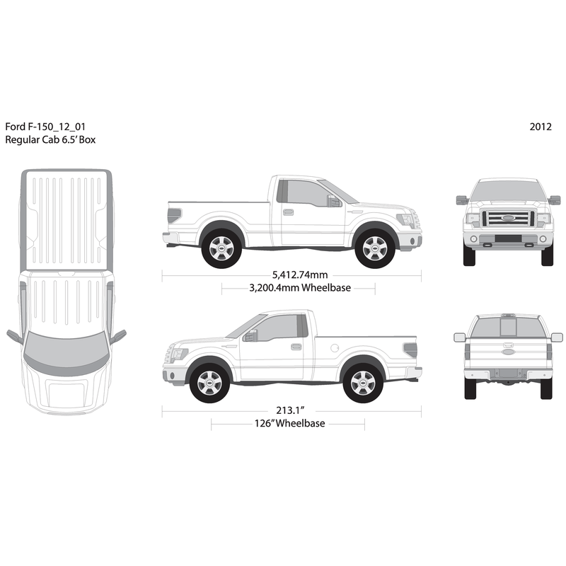 2012 Ford F 150 V01 Vehicle Wrap Template