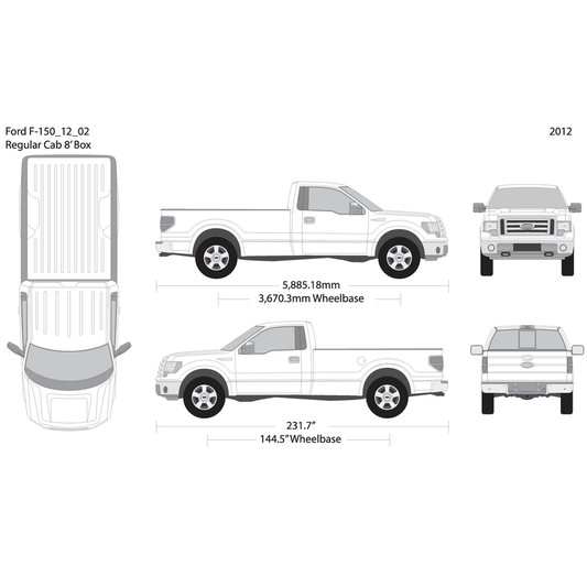 2012 Ford F 150 V02 Vehicle Wrap Template