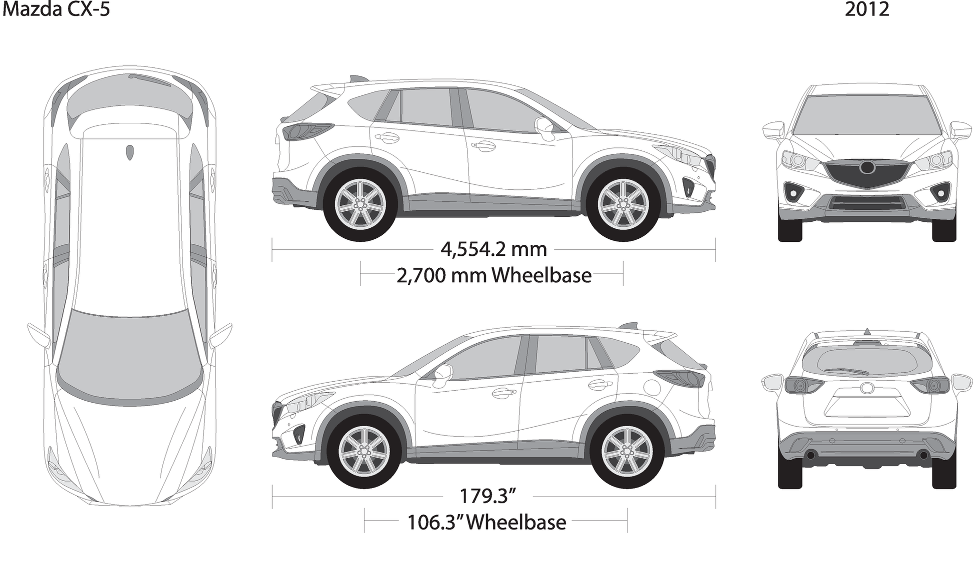 2012 Mazda Cx 5 V12 Vehicle Wrap Template