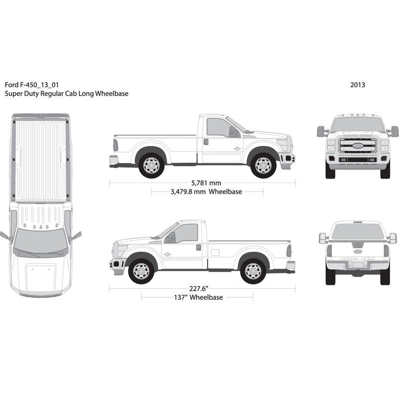 2013 Ford F 450 V01 Vehicle Wrap Template
