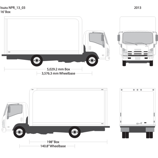 2013 Isuzu Npr V03 Vehicle Wrap Template
