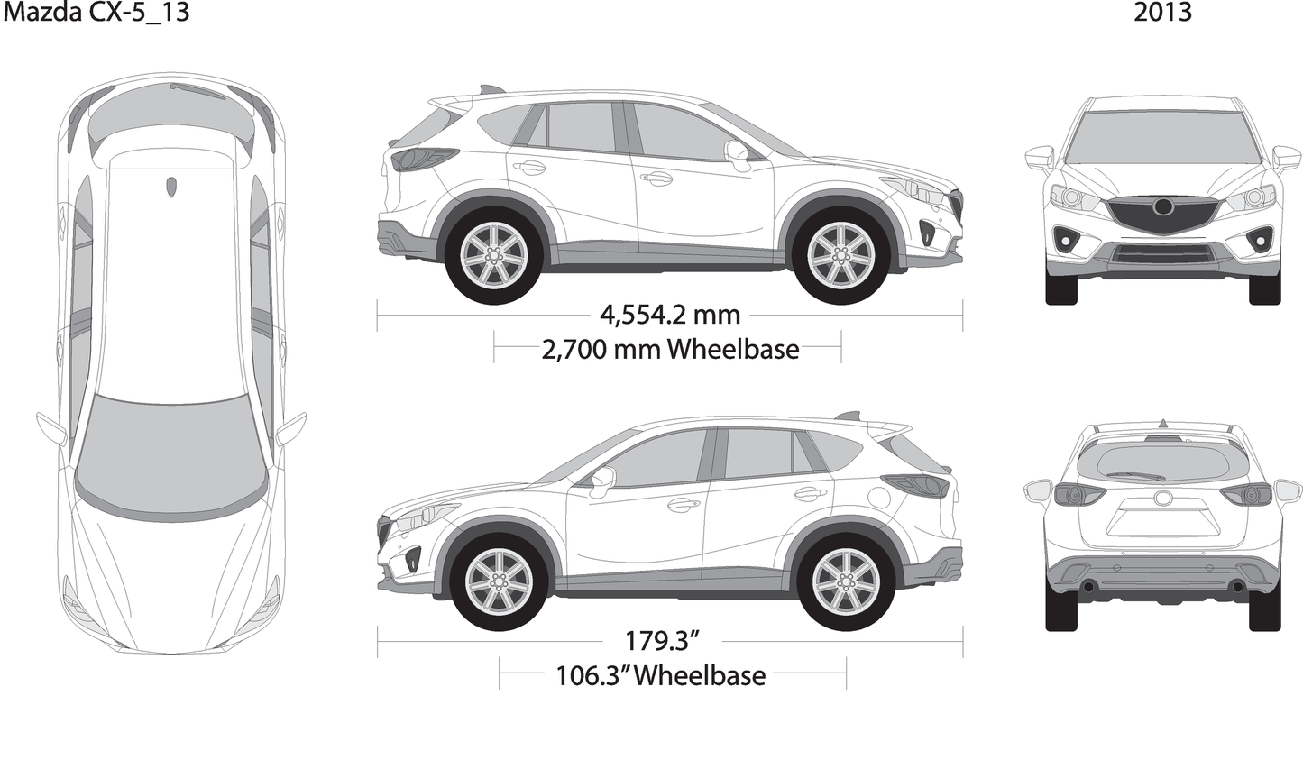 2013 Mazda Cx 5 V13 Vehicle Wrap Template