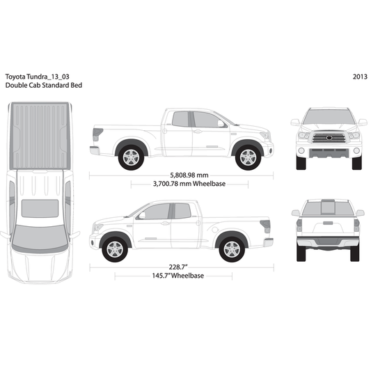 2013 Toyota Tundra V03 Vehicle Wrap Template