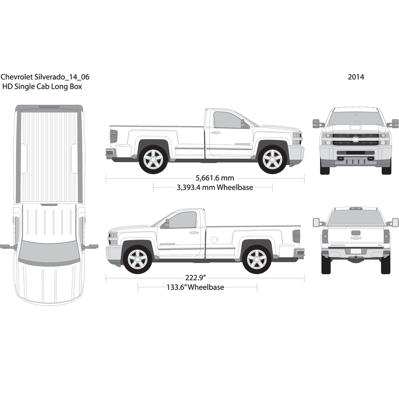 2014 Chevy Silverado 2500 3500 Hd V06 Vehicle Wrap Template