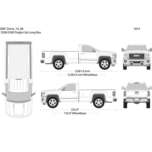 2014 Gmc Sierra 2500 3500 Hd V06 Vehicle Wrap Template