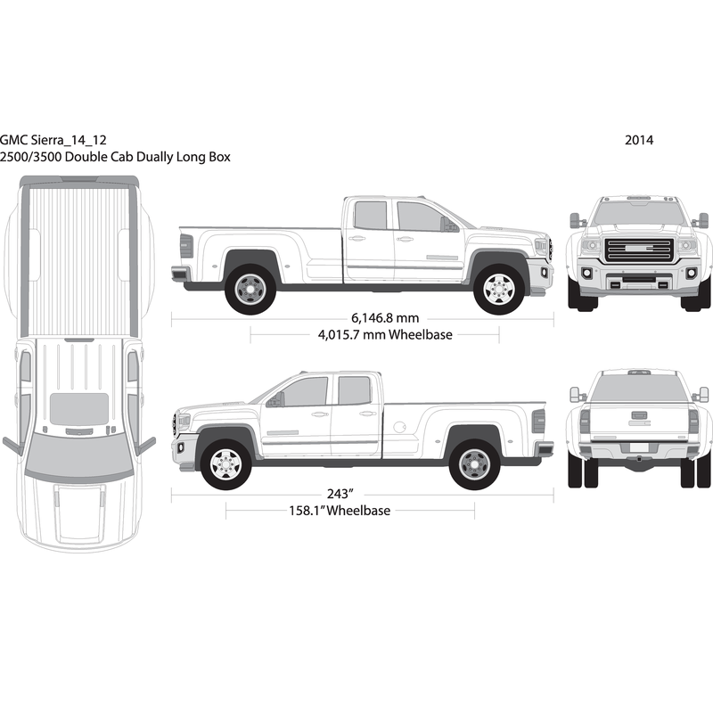 2014 Gmc Sierra 2500 3500 Hd V12 Vehicle Wrap Template
