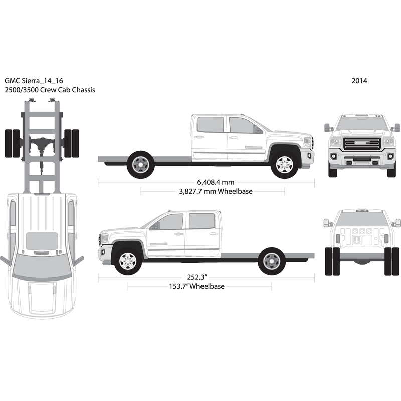 2014 Gmc Sierra 2500 3500 Hd V16 Vehicle Wrap Template