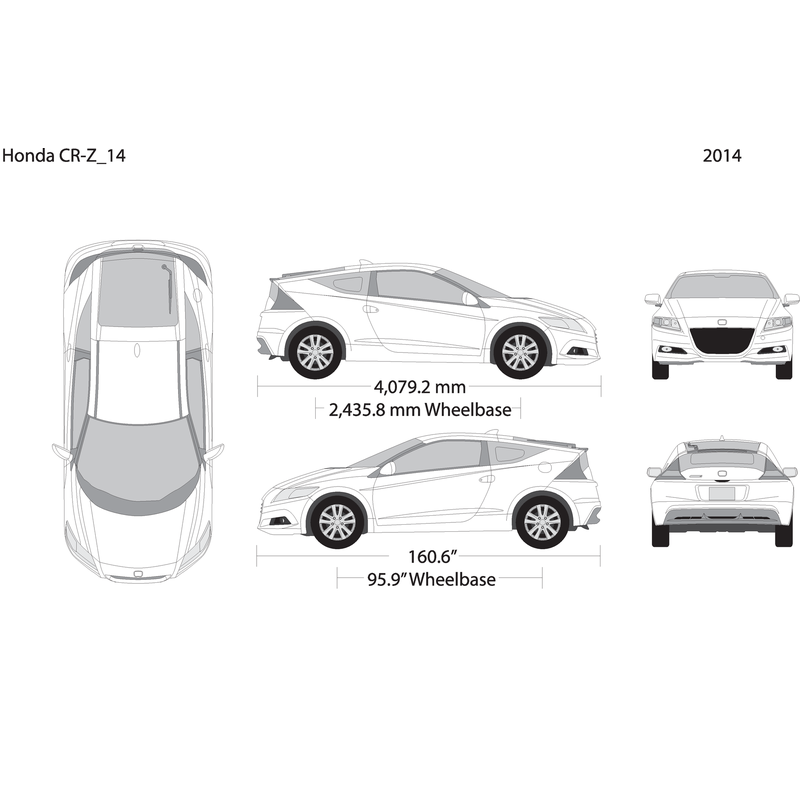 2014 Honda Cr Z V14 Vehicle Wrap Template
