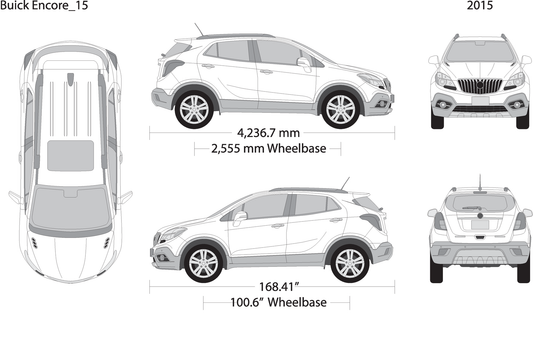 2015 Buick Encore V15 Vehicle Wrap Template