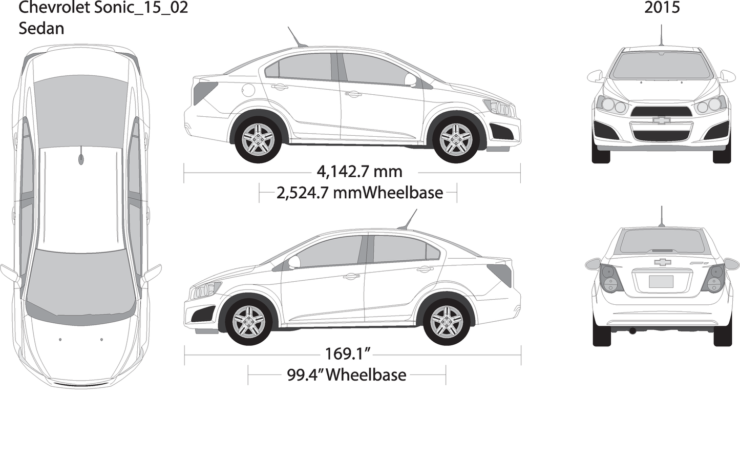 2015 Chevy Sonic V02 Vehicle Wrap Template