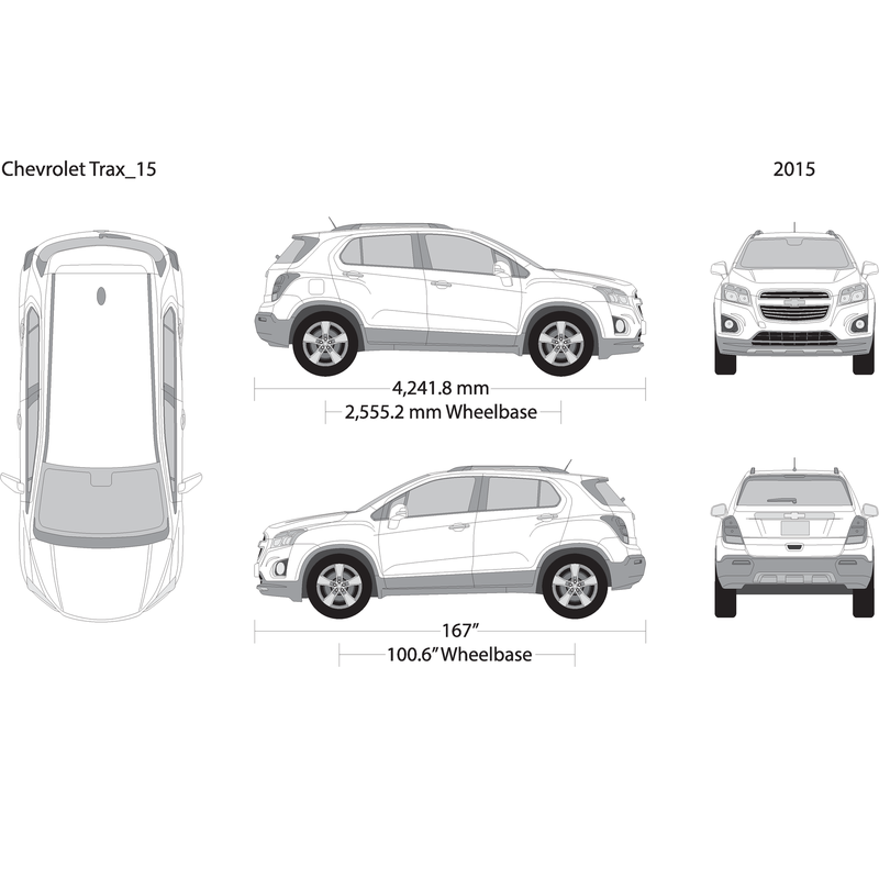 2015 Chevy Trax V15 Vehicle Wrap Template