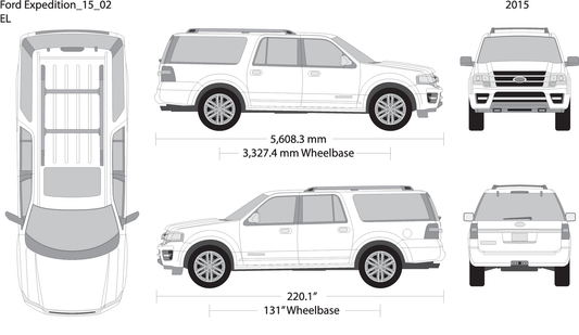 2015 Ford Expedition V02 Vehicle Wrap Template