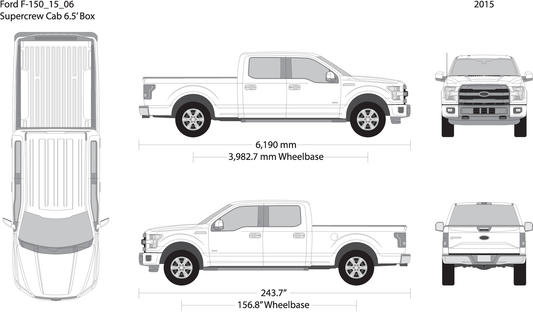 2015 Ford F 150 V06 Vehicle Wrap Template