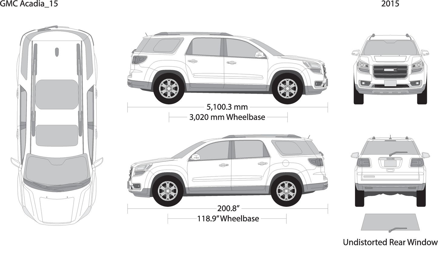 2015 Gmc Acadia V15 Vehicle Wrap Template