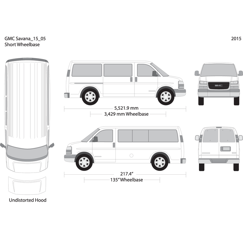 2015 Gmc Savana V05 Vehicle Wrap Template