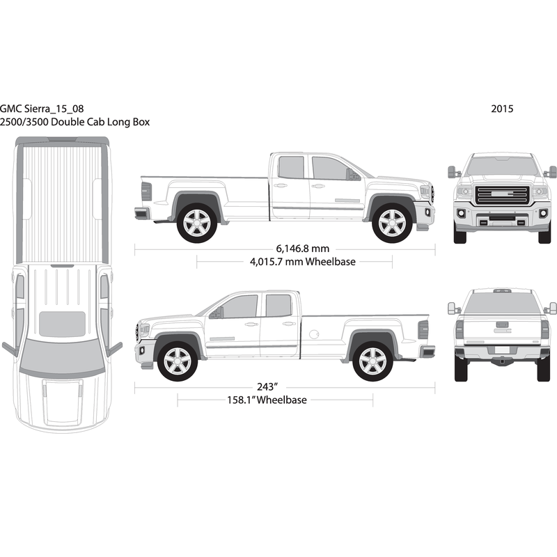2015 Gmc Sierra 2500 3500 Hd V08 Vehicle Wrap Template