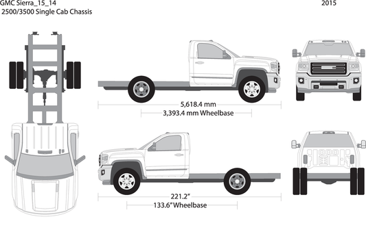 2015 Gmc Sierra 2500 3500 Hd V14 Vehicle Wrap Template