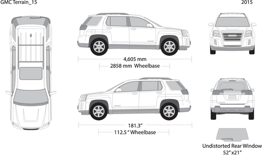 2015 Gmc Terrain V15 Vehicle Wrap Template