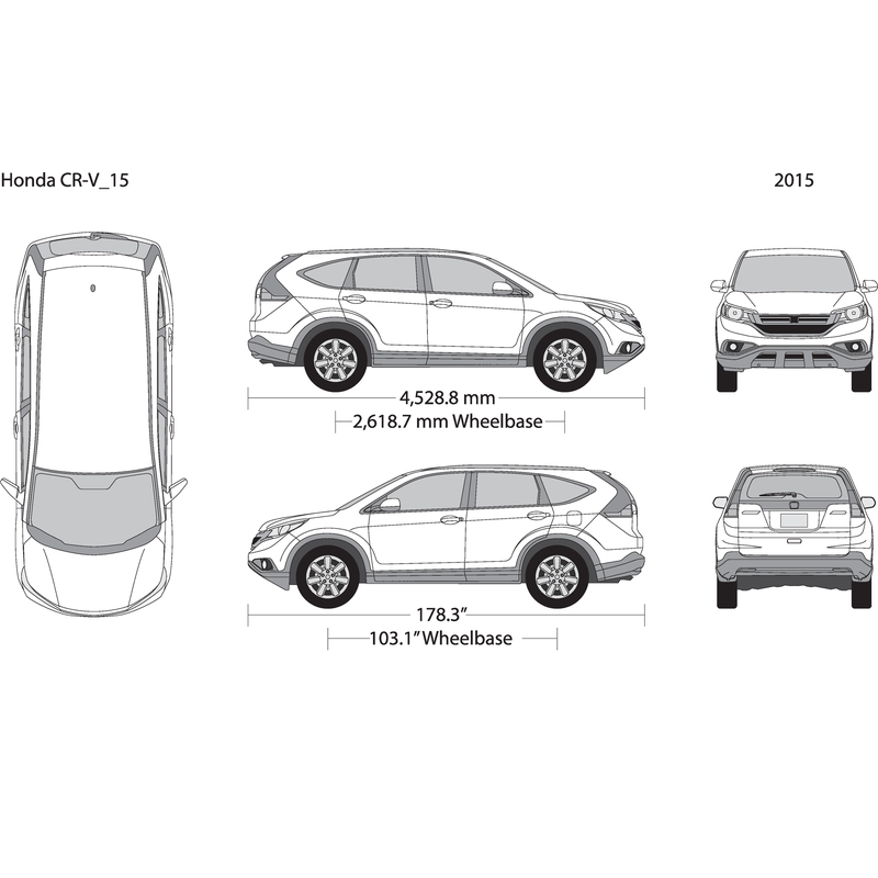 2015 Honda Cr V V15 Vehicle Wrap Template