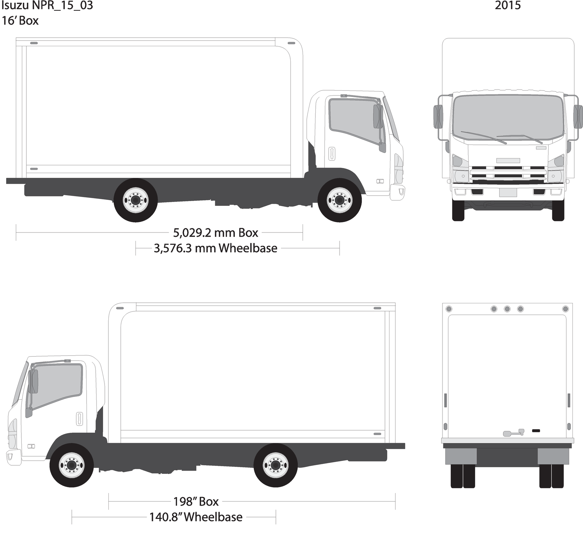 2015 Isuzu Npr V03 Vehicle Wrap Template