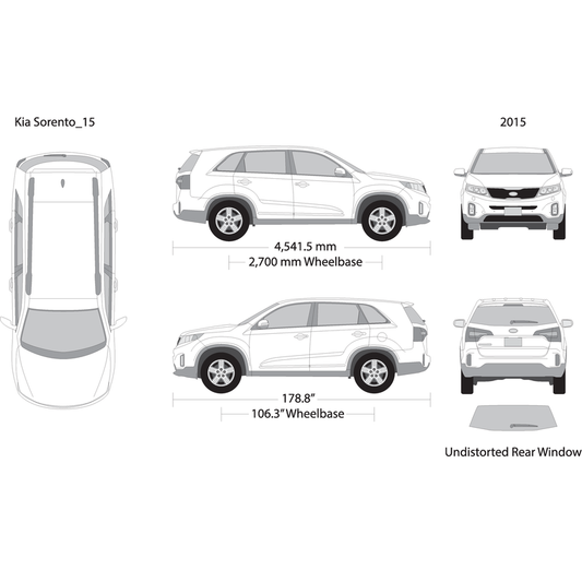 2015 Kia Sorento V15 Vehicle Wrap Template