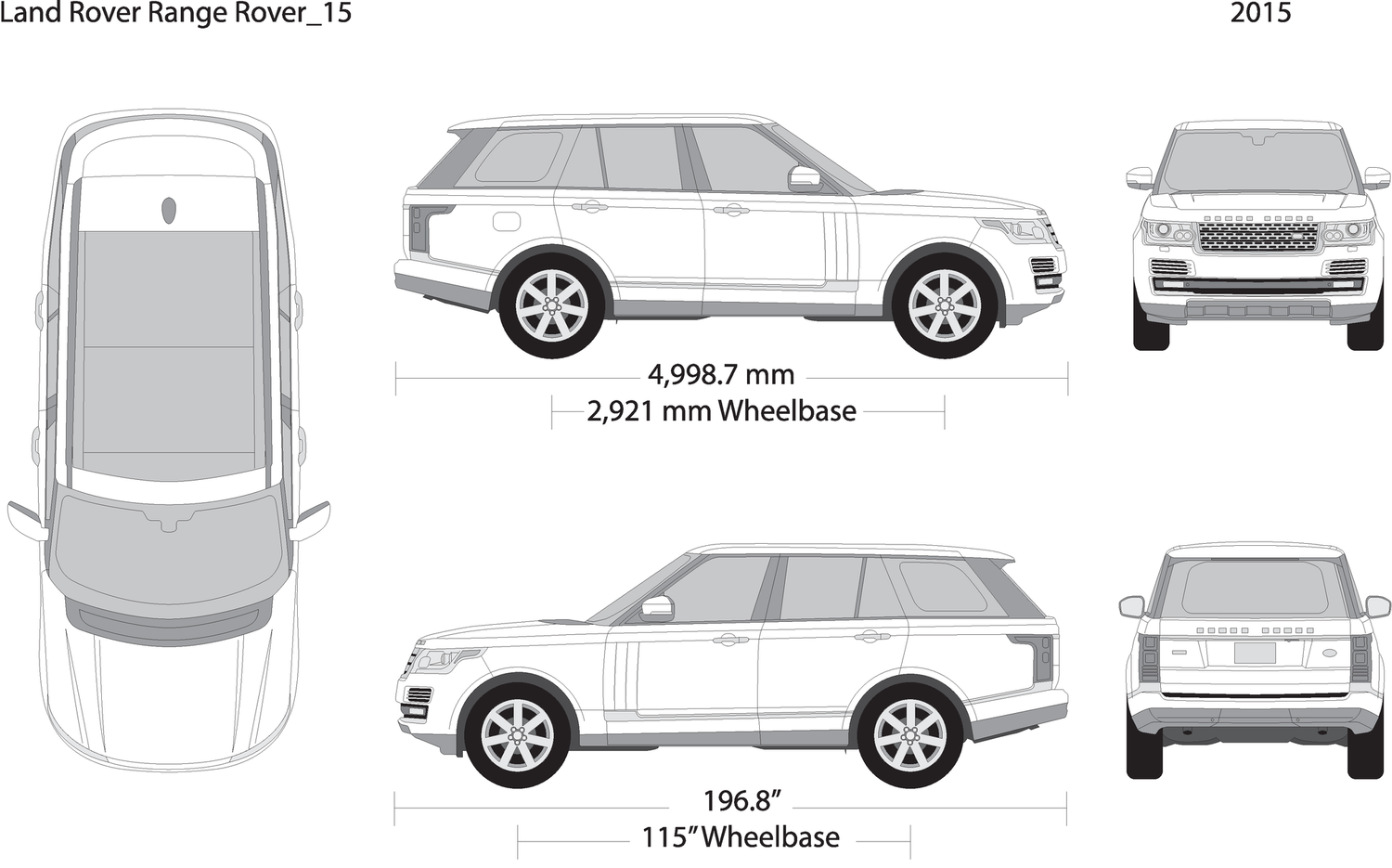2015 Land Rover Range Rover V01 Vehicle Wrap Template