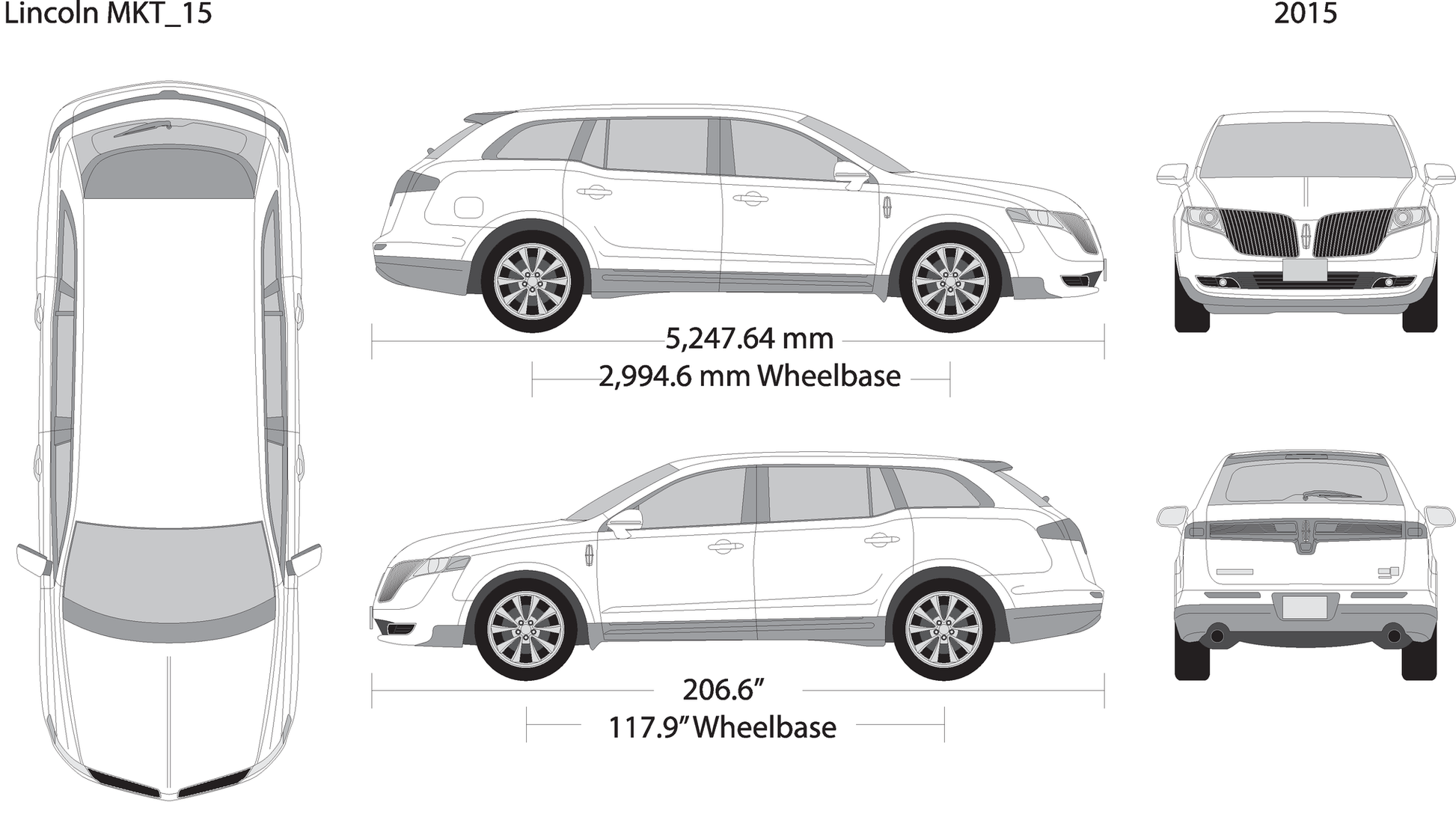 2015 Lincoln Mkt V15 Vehicle Wrap Template