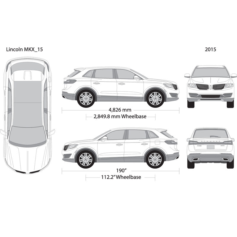 2015 Lincoln Mkx V15 Vehicle Wrap Template