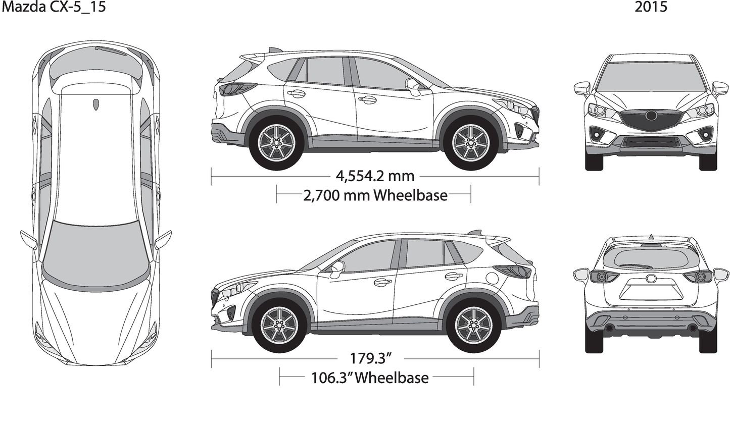 2015 Mazda Cx 5 V15 Vehicle Wrap Template